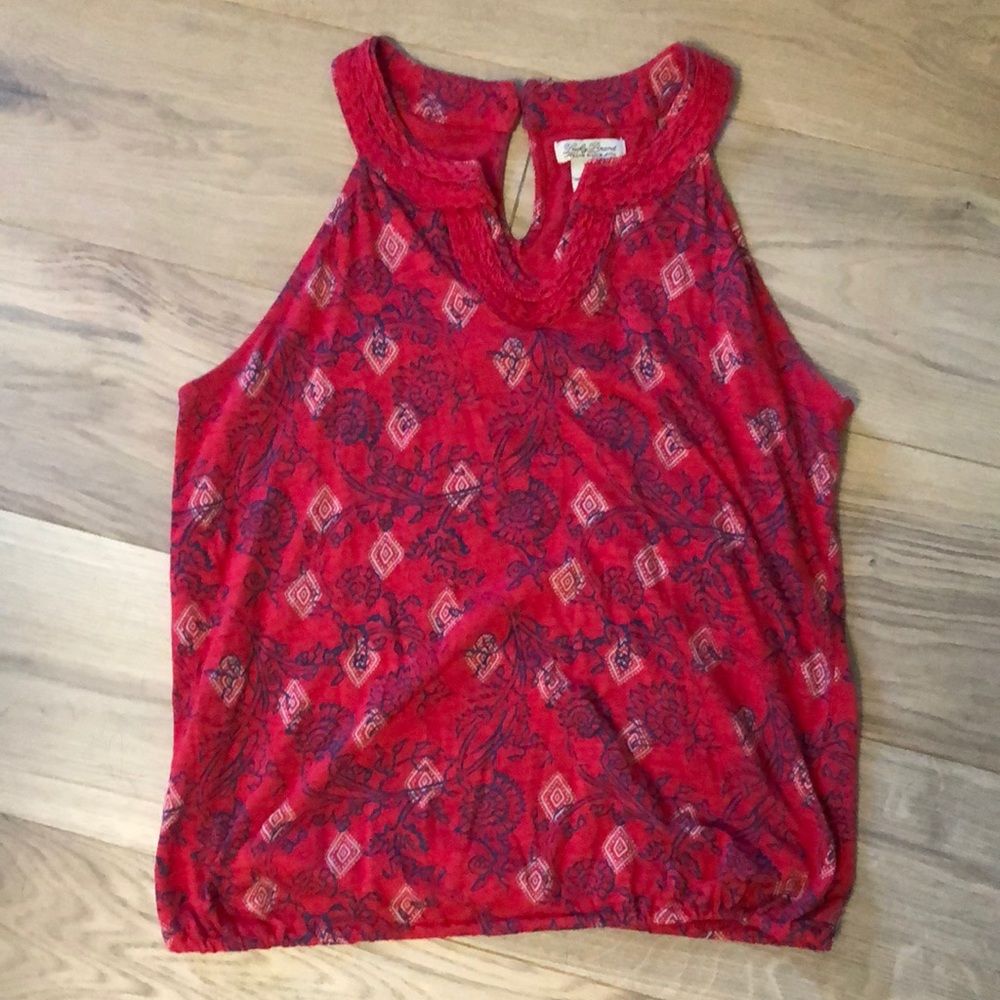 Lucky Brand size M red tank top